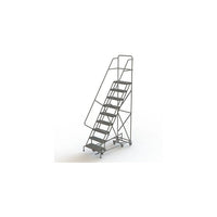 Tri-Arc Manufacturing – Échelle roulante multidirectionnelle, marches : 9, hauteur : 90 po, profondeur : 10 po (KDED109242)-Nbre de marches : 9