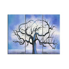 Designart – Imprimé sur toile, arbre de l’amour bleu, 3 panneaux (PT219-32-28)-Impression