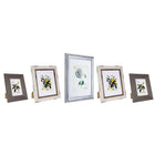 Kiera Grace – Ensemble KG Farmhouse pour galerie d'art, ensemble de 5-2 cadres Raymond (8 x 10 po avec passe-partout pour 5 x 7 po), bois gris avec fini or
