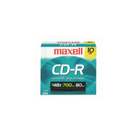 Maxell - CD vierge emballage de 10-Pour engister des donneés, de la musique et des photos