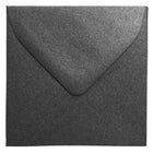 JAM Paper Enveloppes Stardream métalliques, 3,13 x 3,13 (3 1/8 x 3 1/8) anthracite (noir), 100 par paquet-Noir