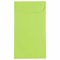 JAM Paper Enveloppes Colourées #6 Coin Commerciales - 3,375" x 6" - Ultra Lime Vert - Paquet de 50-Couleur : Vert citron Couleur : Vert