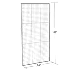 Azar Displays – Panneau d’accrochage mural, 48 x 24 po, givré transparent (700248-CLR)-Givré transparent