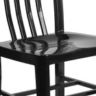Chaise pour l’intérieur et l’extérieur, métal, noir (CH-61200-18-BK-GG)-6