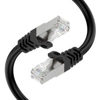 Speedex - Cat 7 High Speed 10 Gigabit Ethernet Patch Câble blinde Internet - 50 pi de longueur - Noir-Câble Ethernet Haut Debit Pour Reseaux