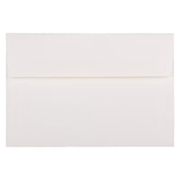 JAM Paper Enveloppes Strathmore A8, fini vergé blanc brillant, 250/paquet-Enveloppes Strathmore en papier sergé blanc brillant