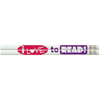 Musgrave Pencil Company - "J'aime lire" #2 Crayons - Paquet de 144-Crayons ronds en bois, qualité #2