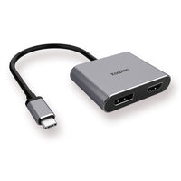 Kopplen - USB- C vers HDMI et DisplayPort Adaptateur multi-affichage-HDMI 2.0: prend en charge une résolution maximale de 3840x2160 / 60Hz (4K x 2K). Jusqu'à 4k x 2k - 60Hz lorsque les ports HDMI2.0 et DP1.4 sont branchés. Prise en charge du mode miroir / extension et partage, plug and play