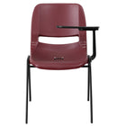 Flash Furniture – Chaise coquille ergonomique avec tablette rabattable à gauche, bourgogne (RUTEO1BYLTAB)-Chaise à accoudoir-tablette multi-usages