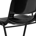 Flash Furniture – Chaise coquille ergonomique avec tablette rabattable à droite, noir (RUTEO1BKRTAB)-Chaise