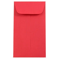 JAM Paper Enveloppes à monnaie no 6, 3 3/8 x 6 po, papier recyclé Brite Hue rouge, 1000/paquet-Enveloppes à monnaie
