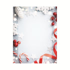 Geographics - Papeterie à Bordure Cadre de Noël 8,5 x 11po, paquet de 70-8,5 x 11po