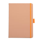General Supply Goods + Co – Cahier à Couverture Rigide PU – Ligné – 256 Feuilles – Orange-256 feuilles, 7,9 po x 5,5 po