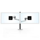 Ergotron – Bras LX bi-écrans superposés 45-549-026, long poteau, aluminum poli-Bras LX bi-écrans superposés, long poteau
