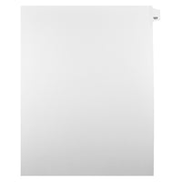 Markmaker - Intercalaires imprimes Legal, Blanc, 1/25th coupe, format lettre, sans trous, 25 tabs/PQT, 5 PQT/Boite, Numero 101-Intercalaires imprimes Legal