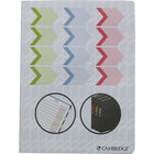Cambridge® - Cahier de notes commercial à onglets, 9 1/2 po x 7 1/4 po, bleu, 160 pages-Indicateurs d'onglets de couleurs sur le dos et la couverture avant