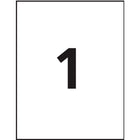 Avery - Étiquettes rectangulaires blaches avec TrueBlock, 8-1/2 po X 11 po, Paquet de 25 (5265)-Étiquettes d’un blanc éclatant dotées de la technologie TrueBlock qui vous permettront de masquer complètement tout ce qui se trouve en dessous, et ainsi de réutiliser en toute confiance les boîtes, les tubes d’expédition et bien plus