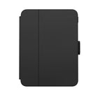 Speck Balance Folio pour iPad Mini (2021) - Noir/Noir-Protection antimicrobienne éprouvée