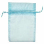 JAM Paper - Sacs transparents - Petit - 4 x 5 1/2 - Bleu bébé - Vrac 96 sacs/boîte-Couleur : petit sac transparent bleu bébé.