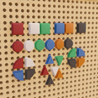 Flash Furniture - Ensemble de formes multicolores de 256 pieces Bright Beginnings qualite commerciale pour systeme mural STEAM-Parfait pour les garderies, les ecoles maternelles et les centres d'apprentissage precoce,