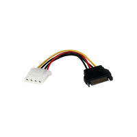 StarTech  Adaptateur de câble alimentation SATA à LP4 de 0,5 pi, LP4SATAFM6IN-Permet de brancher des disques durs IDE à l’alimentation SATA