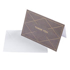 Mara-Mi - Note de remerciement - 3,5 x 5 - Charbon de bois - Paquet de 20-Dimensions : 3,5 po x 5 po