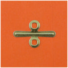 JAM Paper - Enveloppes colourées 9 x 12 avec fermeture à fermoir - Orange recyclé - Paquet de 50-Taille: 9 x 12 pouces