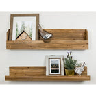Kiera Grace – Tablettes Muskoka Cantu et Pugh, ensemble de 2, fini noyer, 36 x 3,5 x 9,5 (po) et 36 x 5 x 5 (po)-Pugh : Tablette au fini noyer chaleureux avec rebord profond, 36 x 5 x 5 (po)