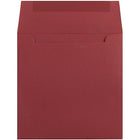 JAM Paper Enveloppes simples carrées, 6 x 6 po, rouge foncé, 50/paquet-Intérieur vierge où écrire un mot personnalisé