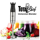 Total Chef - Mélangeur d'immersion à vitesses variables avec Turbo Boost-Le bouton Turbo Boost ajoute un peu plus de puissance, lorsque requis