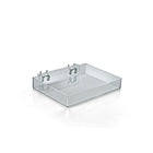 Azar Displays – Plateau ouvert de 9,5 pouces de largeur pour panneau perforé/rainuré, 2/paquet (225541)-Présentoirs de comptoir