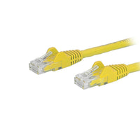 StarTech  Câble de raccordement Ethernet Cat6 avec connecteurs antiaccrochements RJ-45, jaune, 6 pi (N6PATCH6YL)-Protecteurs de pinces pour connecteur RJ-45 empêchant les câbles de s’accrocher et de se briser pendant l’installation