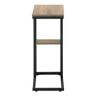Monarch Specialties - 3672 Table D'Appoint - 25 po H/Taupe Fonce/Metal Noir-Garantie : 1 an limite pour les pieces