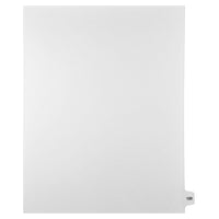 Markmaker - Intercalaires imprimes Legal, Blanc, 1/15th coupe, format lettre, sans trous, 25 tabs/PQT, 5 PQT/Boite, Numero 120-Intercalaires imprimes Legal