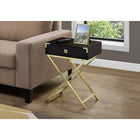 Monarch Specialties - 3556 Table D'Appoint - 24 po H/Espresso/Metal Or-Assemblage requis