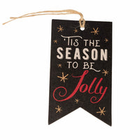 Jam Paper - Étiquettes Cadeaux De Noel - 4 1/4 po x 2 3/8 po - 'Tis The Season - 16 Pack-Conception : C'est la saison
