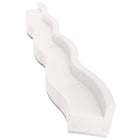 Flash Furniture – Alon Series ZB803550SWH, ensemble de réception 7 pièces, cuir, blanc-Revêtement doux en cuir blanc.