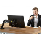 Support de bureau pour moniteur 17 à 27 po de North Bayou - F80-Inclinaison: + 35 ° à - 50 °