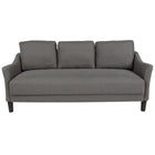 Flash Furniture - Canapé capitonné Asti, gris foncé-Style contemporain