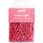 JAM Paper – Trombones standard, rose, 6 paquets de 100, total de 600 (42186872g)-Longueur : 1 1/8 po