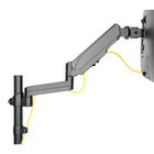 Uplite Support de Bureau Pour Moniteur Avec Bras Ajustables et Articulés, Pour 1 Ecran de 17"- 32"-Articulation complète - Le bras réglable offre une inclinaison de 70-degré, une rotation de 180-degré, une rotation de 360-degré