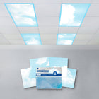 Educational Insights - Filtres lumineux de classe, 2' x 4', Nuages, Ensemble de 4-Résistant à la chaleur et certifié sûr : Cet ensemble comprend quatre panneaux de filtre d'éclairage de salle de classe résistants à la chaleur de 2' x 4' et un certificat de conformité pour l'ignifuge