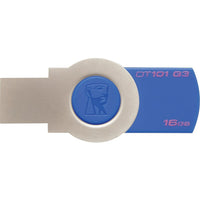Kingston - DataTraveler 101 G3, 16 Go-Prend en charge : Windows® 8.1, Windows 8, Windows® 7 (SP1), Windows Vista® (SP2), Mac OS X v.10.6.x+, & Linux v.2.6.x