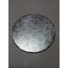 Enjay – Carton pour gâteau avec relief argent 1/4, cercle de 10 po-Joli plateau pour gâteau, cercle de 10 po