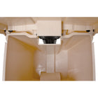 Legacy  - Conteneur Step-On - 16.2 po l x 15.75 po P x 23.6 po H - 45 Litres - Beige-Couvercle à fermeture automatique