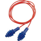 Bouchons d’oreilles Air Soft, SD583, 100 paires/boîte-SAC EN POLYÉTHYLÈNE – avec cordon, vinyle rouge