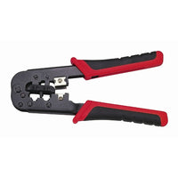 HVTools – Fiche modulaire à sertir, 11 x 5 x 2 po, noir-Outil de sertissage de HV Tools pour fiches modulaires à cliquet 8P8C/RJ-45,6P6C/RJ-12,6P4C/RJ-11b