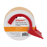 Staples Ruban d'emballage Kraft avec dévidoir-1
