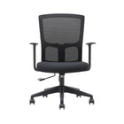 Brassex - Chaise de bureau Baker, noir-Colis standard