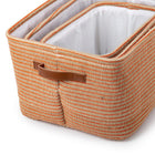 Panier de rangement Boho, orange/neutre, 3/paquet-6